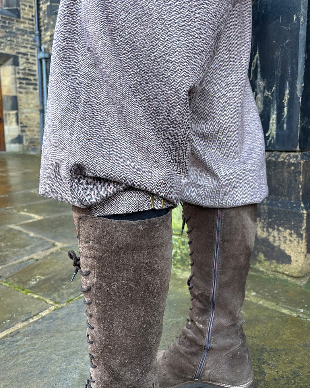 Ladies Plus Fours - Brown Herringbone