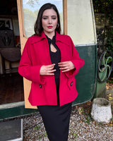 1940s/50s Swing Coat in Red