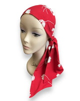 Ruby Bloom Print Head Scarf