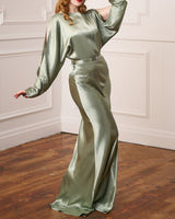 1930s Siren Evening Gown - Sage Green