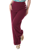 1940s Swing Trousers - Wine