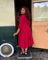 50s Grace Dress - Red