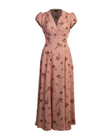 30s 'Ava' Midi Dress - Rosebud