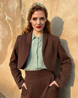 1940s Rosie Bolero - Brown