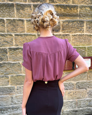 1930s Bonnie Blouse - Plum