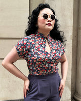 40s Keyhole Blouse - Jubilee