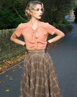 1930s Beau Blouse - Burnt Peach