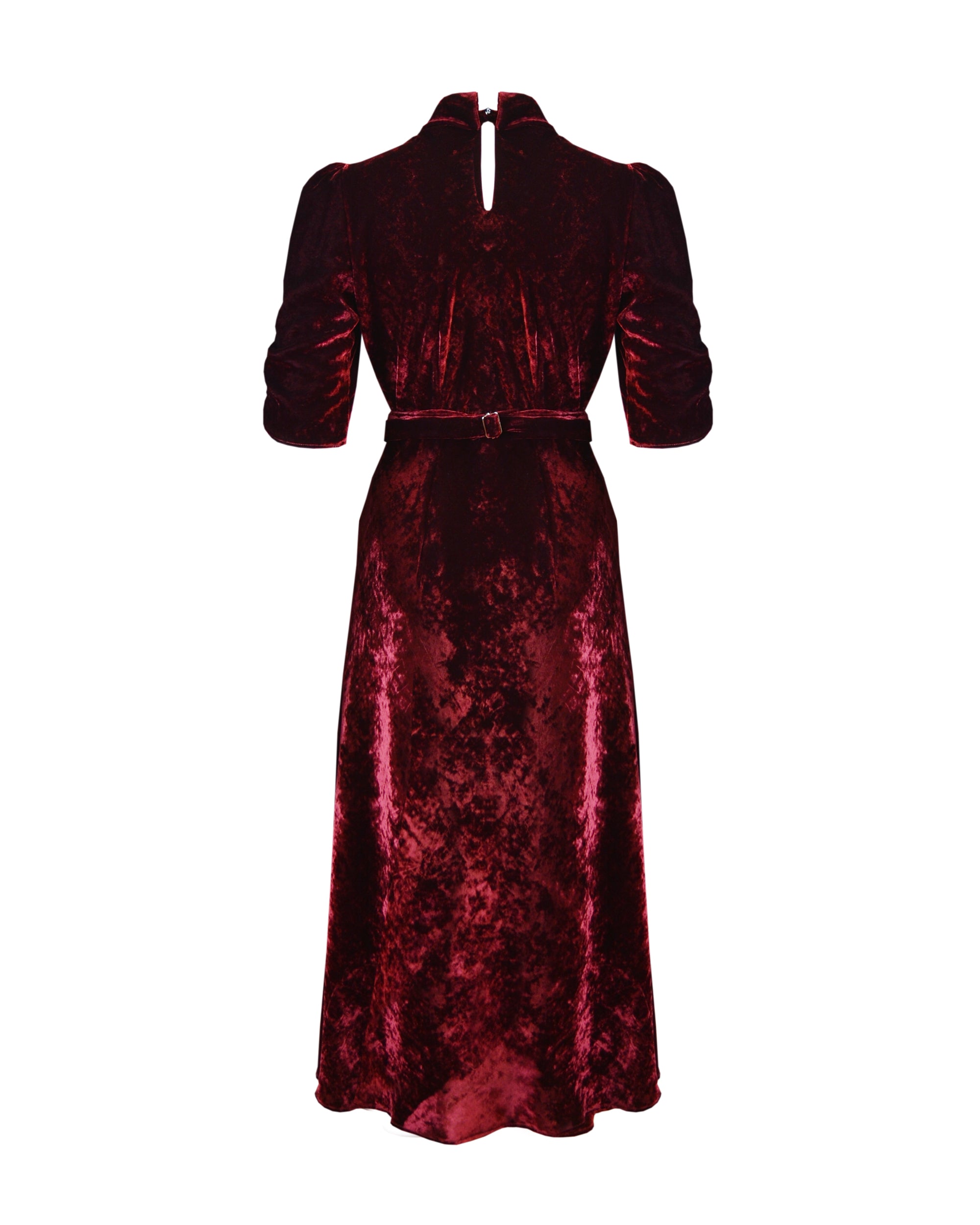 30s Cherry Velvet Loretta Bias Dress – House of Foxy
