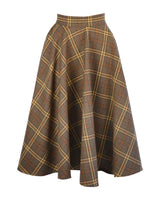 50s Premium Circle Skirt - Autumn Check