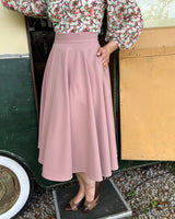 50s Premium Circle Skirt - Blush