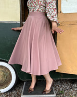 50s Premium Circle Skirt - Blush