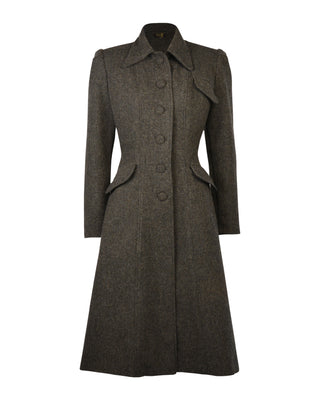 1930s/40s Princess Line Coat in Wool