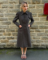 1930s/40s Princess Line Coat in Wool