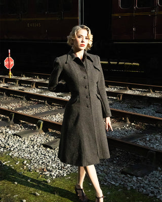 1930s/40s Princess Line Coat in Wool