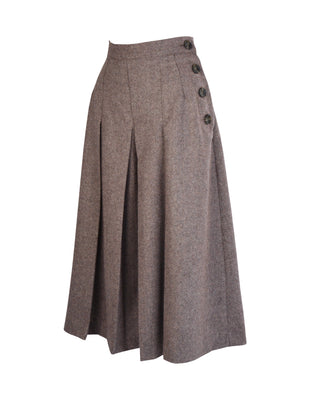 30s Culottes - Brown Herringbone