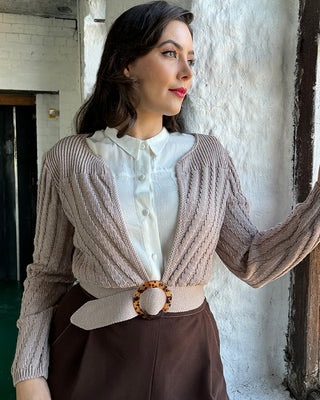 1940s Datemaker Cardigan - Pearl