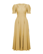 40s 'Girl Friday' Midi Dress - Sahara