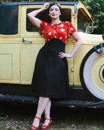 40s Grable Tea Dress - Ruby Bloom