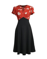 40s Grable Tea Dress - Ruby Bloom