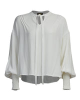 30s Poet Blouse in Ivory