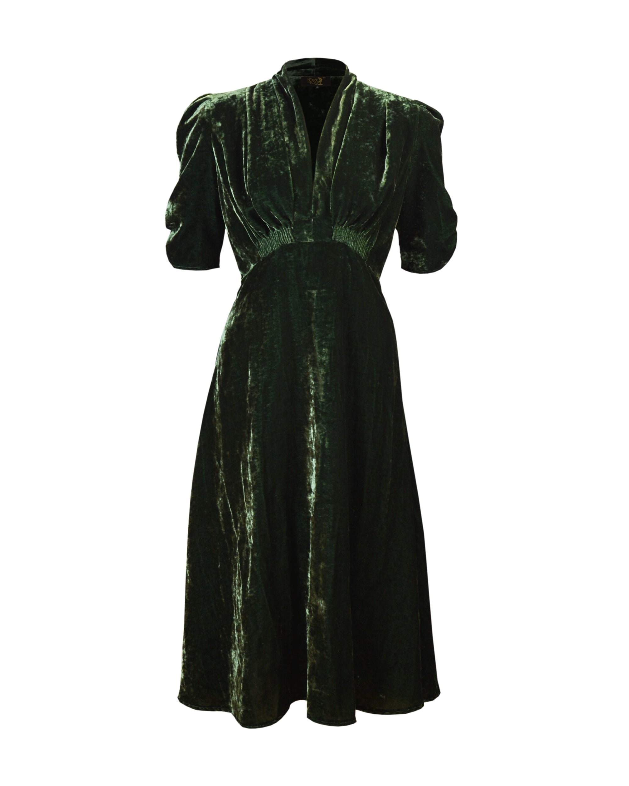 1930s Ivy Velvet Dress - Green – House of Foxy