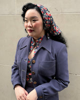 1940s Americana Button Jacket - Steel