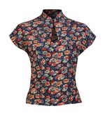 40s Keyhole Blouse - Jubilee