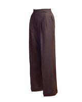 1930s Marlene Trousers - brown twill