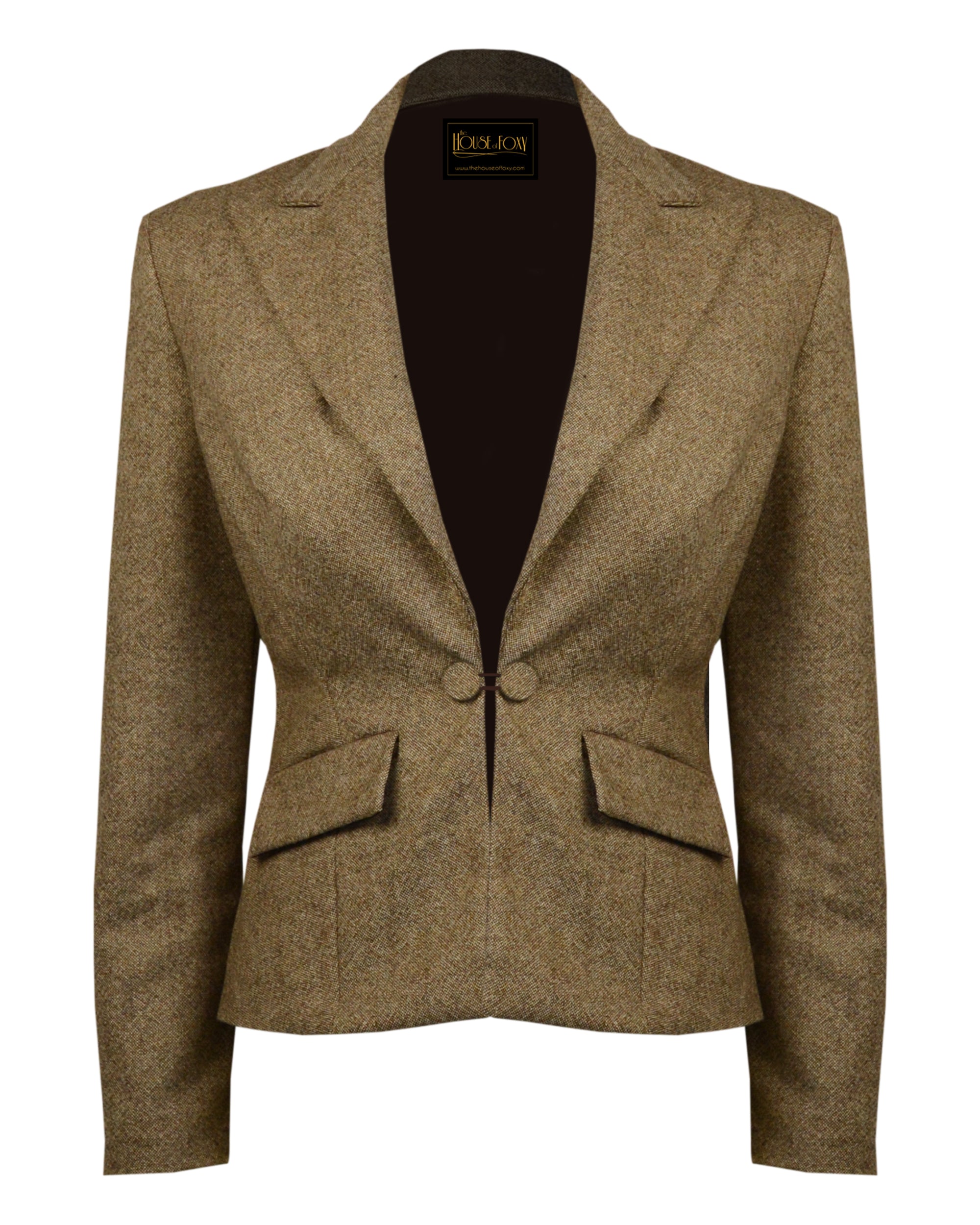 30s Premium Dietrich Blazer - Almondine Lambswool