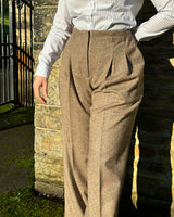 30s Premium Marlene Trousers - Almondine Lambswool