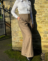 30s Premium Marlene Trousers - Almondine Lambswool