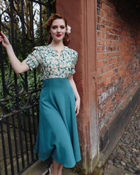 40s Martha Tea Dress - Magnolia Bliss – House of Foxy