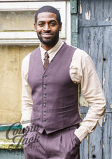 Classic Waistcoat - Brown Twill