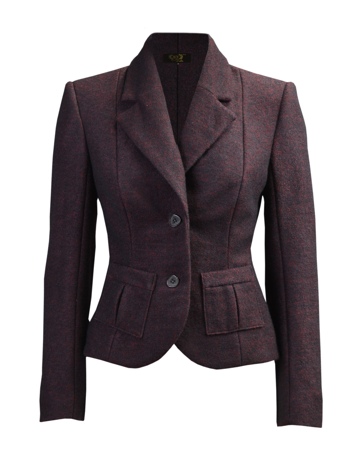 30s Tailored Jacket - Burgundy – House of Foxy