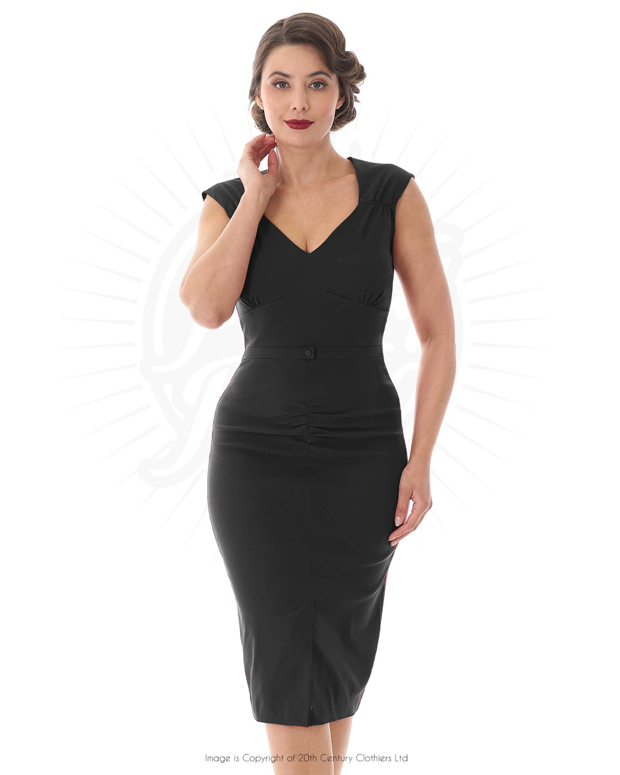 Rita Wiggle Dress Black House of Foxy