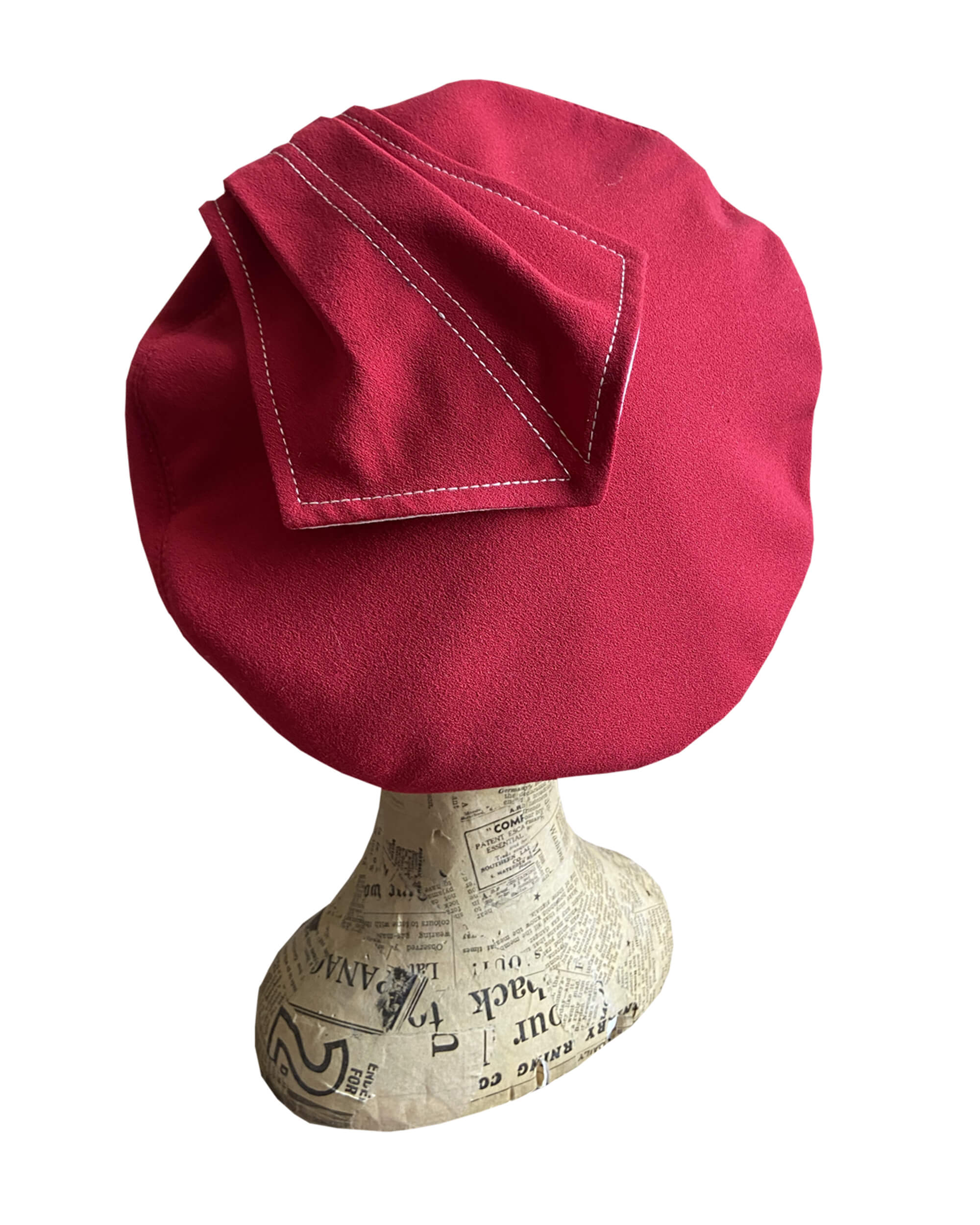 1940s Chevron Beret - red – House of Foxy