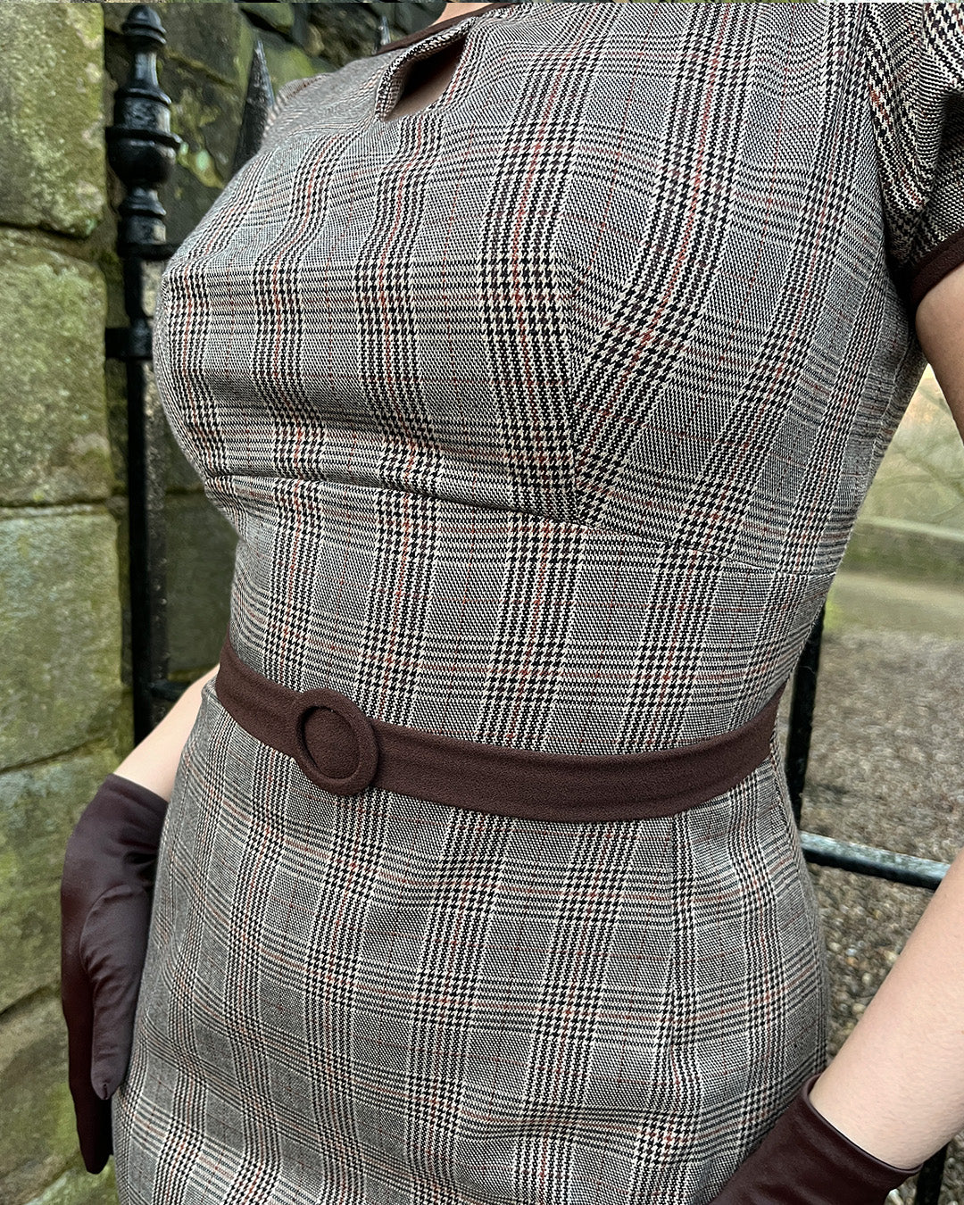 The Success Wiggle Dress - Plaid