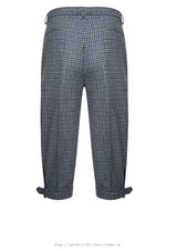 Plus Fours in Blue/Grey Check