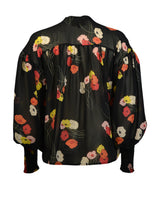 30s Poet Blouse in Poppy Sheer