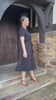 1940s Shirt-waister Dress - Black