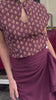 40s Waterfall Skirt - Aubergine