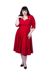 50s Grace Dress - Red