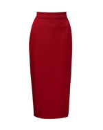 50s Perfect Pencil Skirt - Red