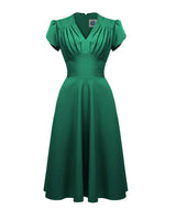 1950s Retro Swing Dress - Emerald