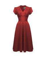 1950s Retro Swing Dress in Red