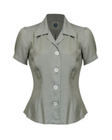 Pretty 40s Blouse - Sage