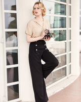 1930s Sailor Pants - Black