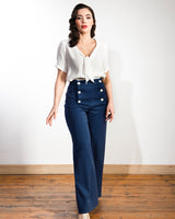 30s Sailor Pants - Navy