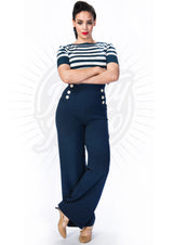 Retro Sailor Slacks - Navy