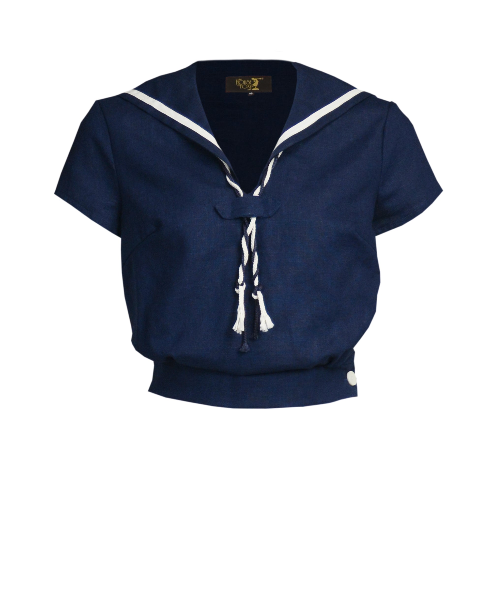 1930s Sailor Top in Navy